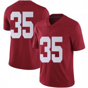 NCAA Men's Alabama Crimson Tide #35 Shane Lee Stitched College Nike Authentic No Name Crimson Football Jersey YR17S31GA